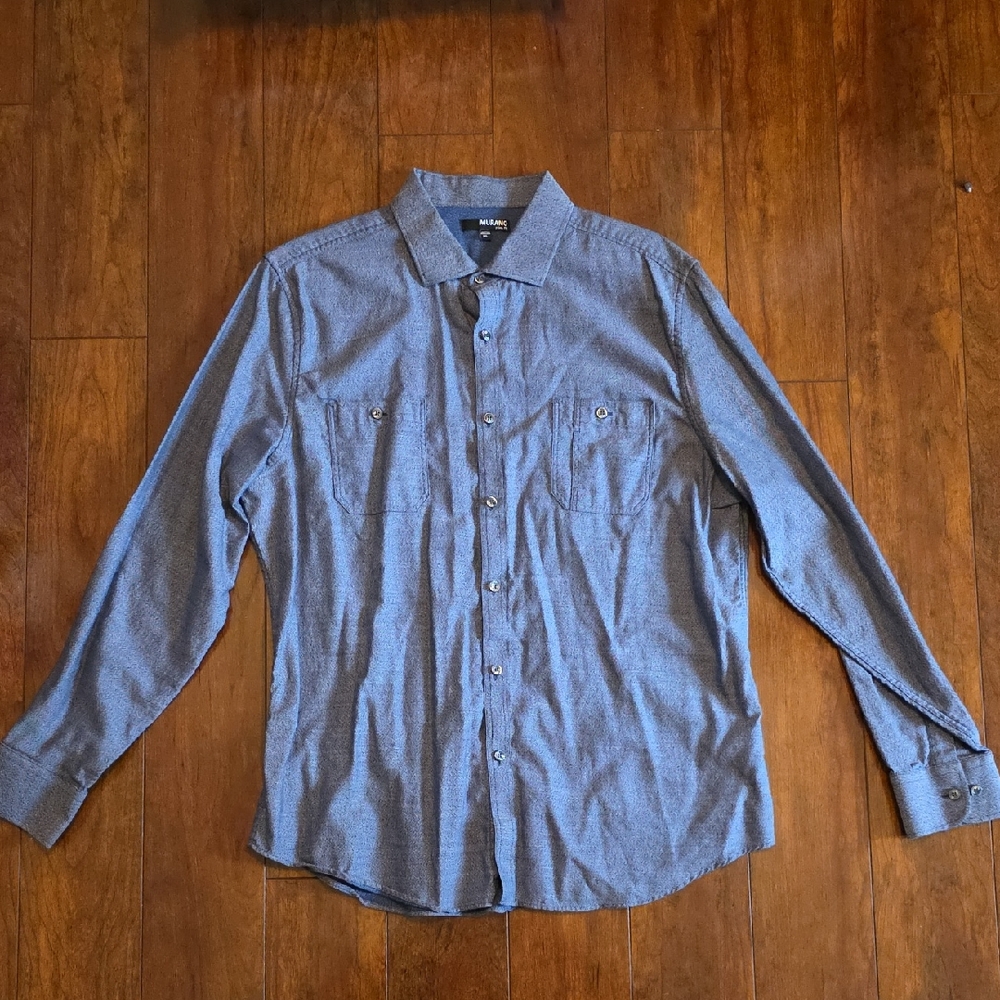 H&M Light Blue Casual Button-Down Shirt